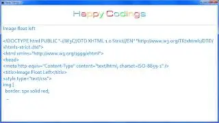 HTML | Image float left