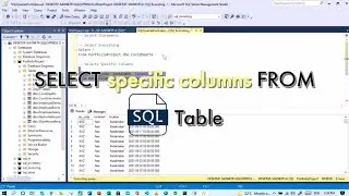 How to SELECT only specific columns FROM table SQL.