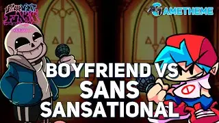 FNF Boyfriend VS Sans Sansational (FNF Mod) | FNF Indie Cross