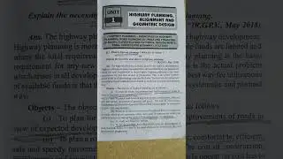 HIGHWAY PLANNING? ITS OBJECTIVES