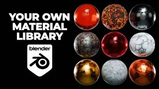 How to make your own material library in Blender