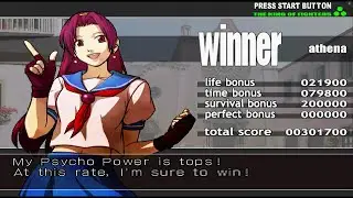 The King of Fighters XI [PCSX2(PS2)]: Single Mode Playthrough with Athena Asamiya [Level 4]