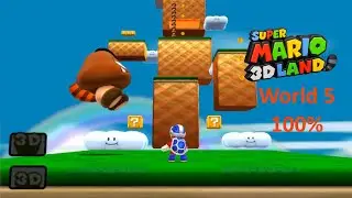 Super Mario 3D Land World 5 100%