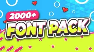 Free Font Pack | 2000+ Fonts