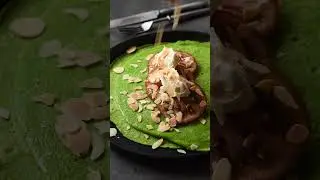 Делаю Блины из Шпината #блины #вкусныйканал #рецепты #shorts #shortsvideo