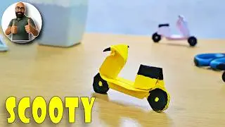 Fold and Ride: Easy Origami Scooter Tutorial | origami scooter
