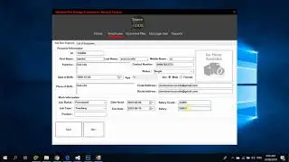 Flat Modern Design Employees Record System in VB.NET with Full Sourcecode | Free to Download