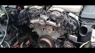 Benz W140 M120 motor test run #1