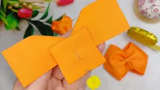 I made these hair bows in three colors: The result is wonderful 🎀