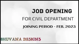 JOB REQUIREMENTS- CIVIL DEPARTMENT