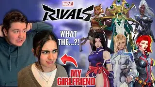My Girlfriend REACTS to Marvel Rivals Female Skins