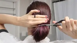 DIY Ponytail Haircut | EASY Short Shaggy Bob Tutorial