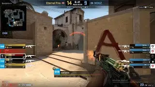 CS:GO POV Demo Eternal Fire XANTARES (26/15) vs MOUZ (de_mirage) @ Roobet Cup 2022