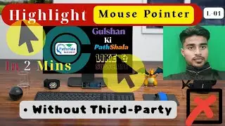 How to Change Mouse Cursor to Yellow Highlight in Windows | No 3 rd Party Software Needed!