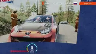 VMRS`24 2день Хорватия Toyota GR Yaris Rally1 Настройки Moza R5 РУССКИЙ ШТУРМАН #easportswrc #vr