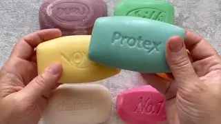 Сухое мыло 🤍💛💙💖🧡 / Dry soap cutting/ ASMR