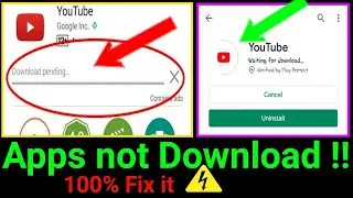 PlayStore Apps are not downloading How Fix it | PlayStore Apps downloading problem