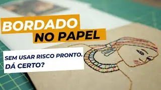 Como criar um risco de BORDADO NO PAPEL (sem saber desenhar)