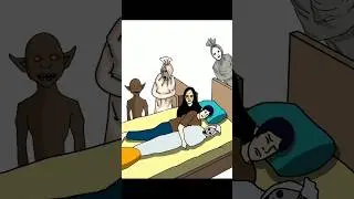 kamar penuh pocong | room full of monsters #shorts #ghost
