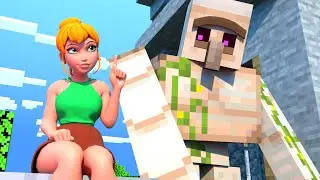 Alex and Iron Golem Friendship ❤❤ [NikNiamTV Minecraft Animation]