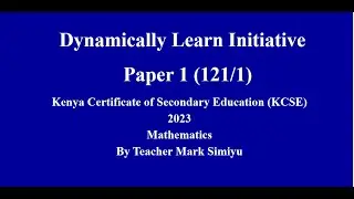 KCSE 2023 Paper 1