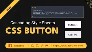 Master CSS Buttons | Button 4 | Web Development | UI Design | Responsive Button | ITSolZone