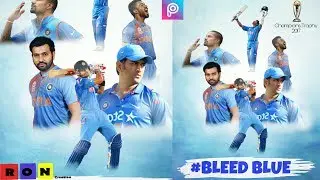 FANPOSTER in PicsArt || Editing Tutorial || #BLEED BLUE || HD