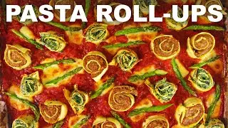 Pasta rotolo — herb & cheese, hot sausage flavors