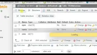 Create Database dan Table on PHPMyAdmin