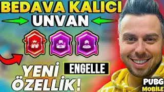 BEDAVA DESTANSI VE EFSANEVİ ÜNVAN NASIL ALINIR ? YENİ ÖZELLİK PUBG 2.5 GÜNCELLEME💣| PUBG MOBİLE
