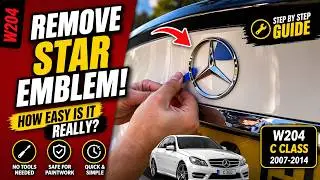 Mercedes W204 C-Class Remove Boot Star Emblem - How Easy is it Really ?