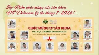 Hợp Điểm chúc mừng các tân khoa ĐH Debrecen kỳ thi tháng 7/2024!