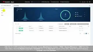 Huawei eSight PON   ONU Configuration Modification