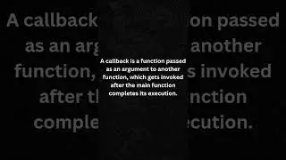 what is callback function?  #callback#callbackfunction#javascript#webdeveloper#react #vue