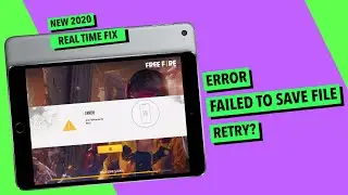 [ Error Failed to Save file Retry? ] in Free Fire :How to Fix it on iPad iPhone Android iPhoneEngine