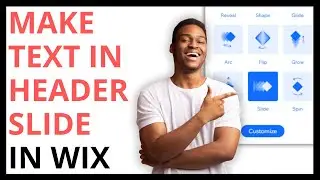 How to Make Text in Header Slide in Wix [QUICK GUIDE]