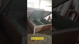 hydraulic double bed design 😃 #furniture #youtubeshorts