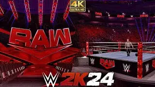 RAW 2024 UPDATED  ARENA W/ NEW GFX | MODDED ARENA WWE 2K23 | WWE 2K24