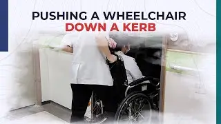 Pushing a Wheelchair Down a Ramp