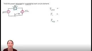 Practice Problem: Power Through Elements in a Circuit