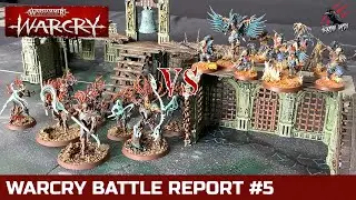 WARCRY BATTLE REPORT #5 - SYLVANETH v CORVUS CABAL - With Commentary & Round Recap - Warhammer