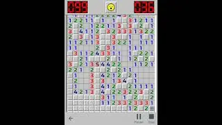 Minesweeper 44.813s Expert PB (No Flags, Mobile)