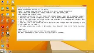HOW TO FIX MAFIA 2 PHYS X ERROR! WORKING!