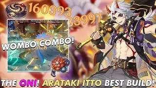 Best Build Arataki Itto! Wombo Combo Itto! | Genshin Impact Indonesia