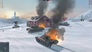 World Of Tanks Блиц Геймплей на Titan 54 d
