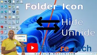Desktop Folder Icon Hide & Unhide in Windows 11. #findretech #hide #unhide #Folder #File #windows
