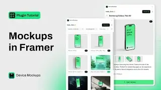 Framer Device Mockups Plugin Tutorial