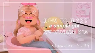 How to Make a Gfx on Blender 2.79 //voiceover!!