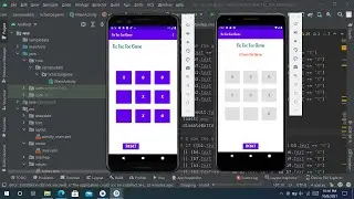 Tic Tac Toe Game in Android Studio in kotlin || Android app development, Create  Game android phone