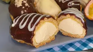 ЭКЛЕРЫ, ОЧЕНЬ УДАЧНЫЙ И ИДЕАЛЬНЫЙ РЕЦЕПТ// ECLAIRS RECIPE WITH CUSTARD